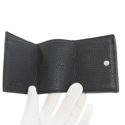 FENDI Bifold Wallet 7M0280 leather black logo Women