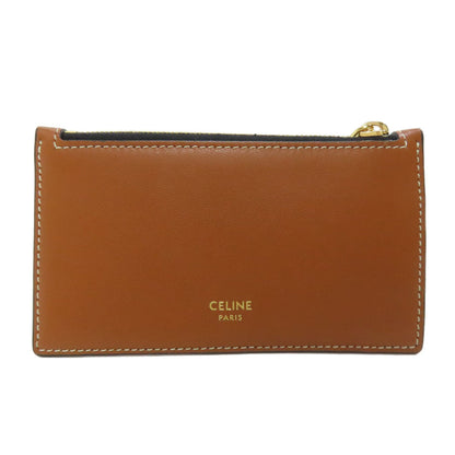 CELINE Coin case PVC black Triomphe mens