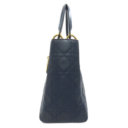 Christian Dior Handbag Calfskin Navy Lady Dior 2WAY Women