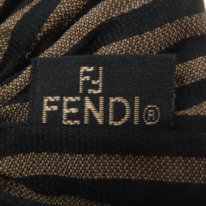 FENDI hair accessory Nylon canvas Brown Scrunchie Pecan Women