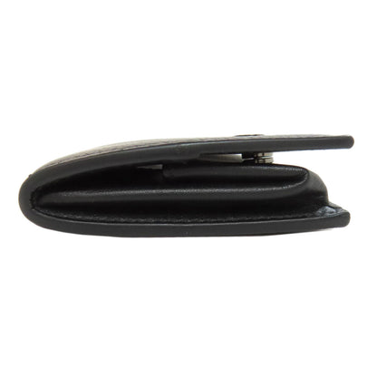 Christian Dior Coin case leather black logo Women(Unisex)