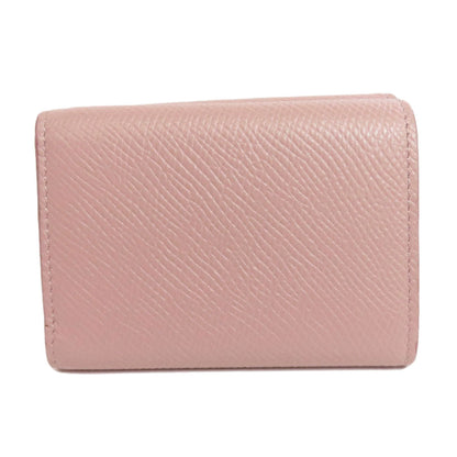 CELINE Bifold Wallet leather pink Tri-fold wallet