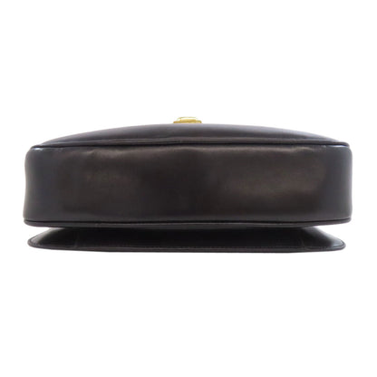 CELINE Shoulder Bag leather black logo