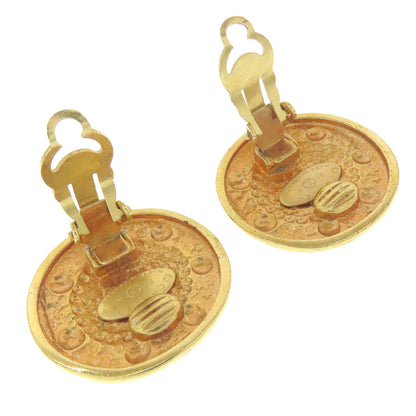CHANEL Earring metallic gold COCO Mark
