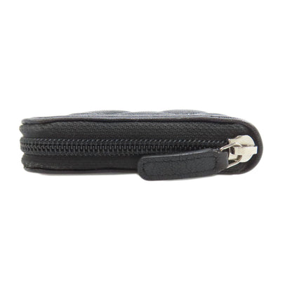 CHANEL Long Wallet Purse Calfskin black Boy chanel Women