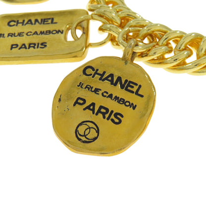 CHANEL bracelet metallic gold Vintage With logo Women
