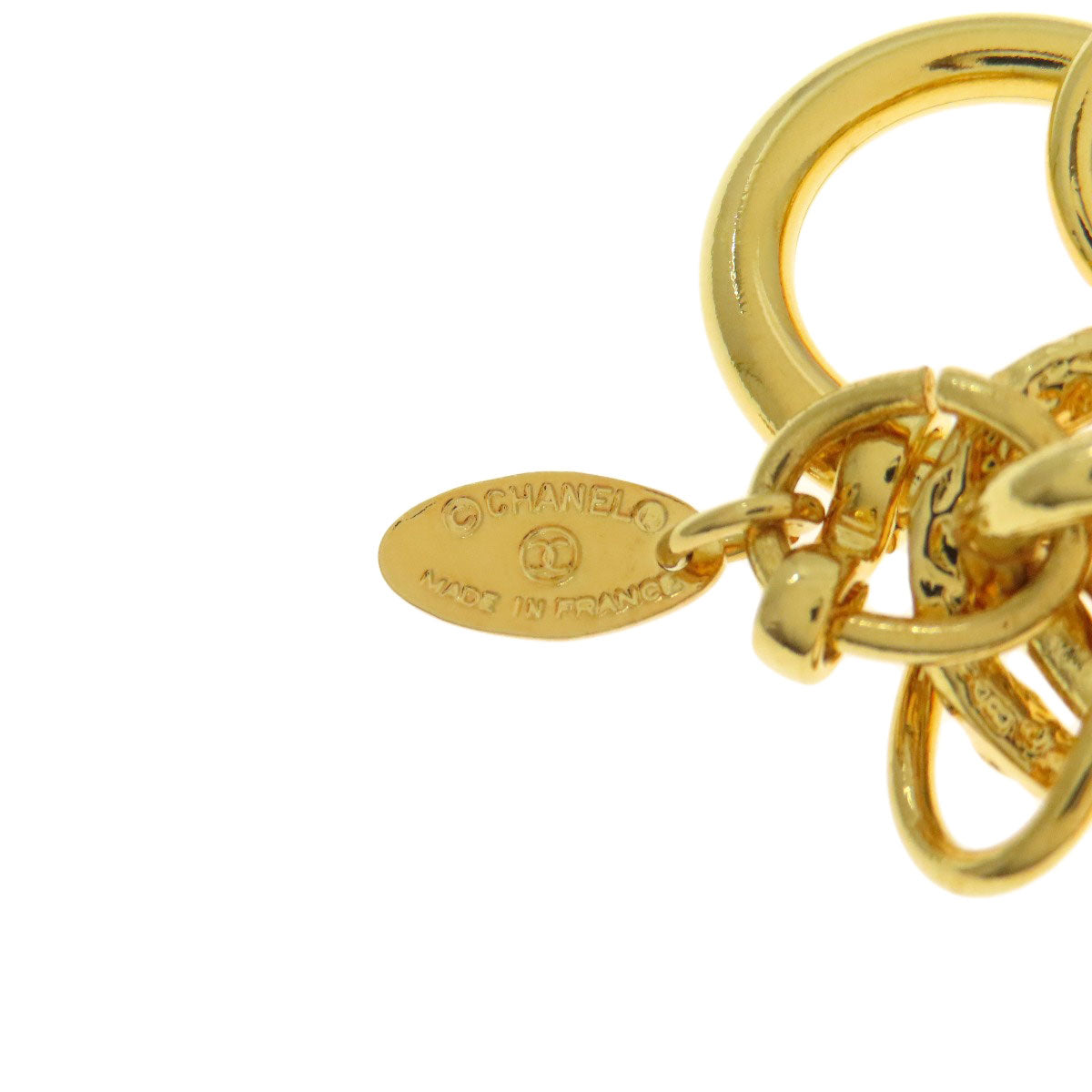 CHANEL bracelet metallic gold Vintage With logo Women