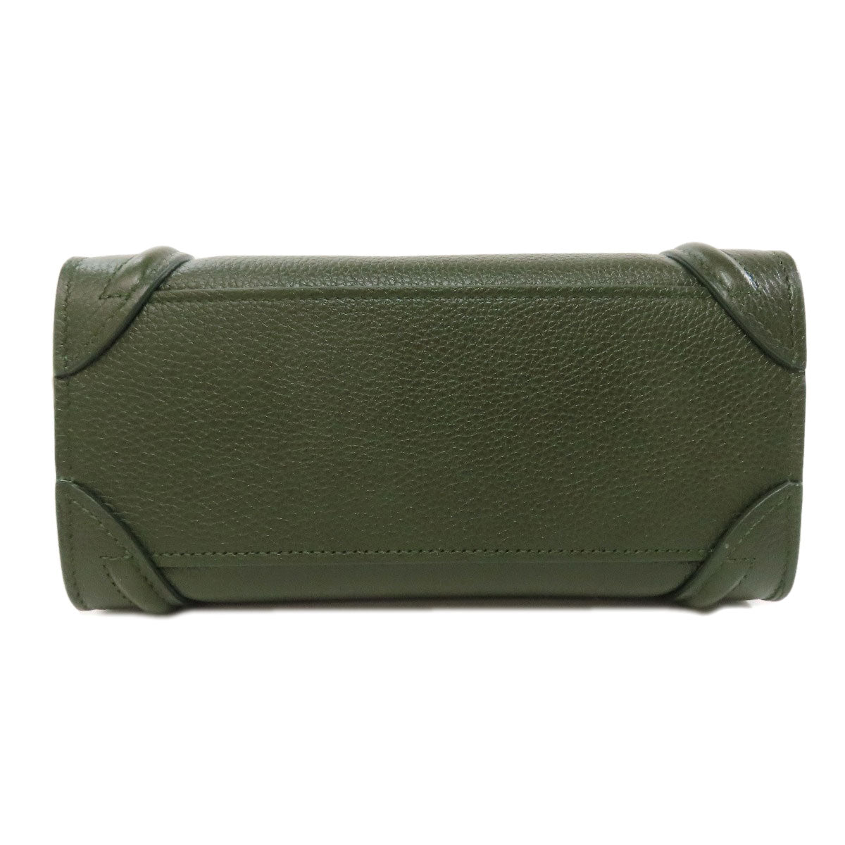 CELINE Handbag Calfskin green Luggage nano 2 WAY