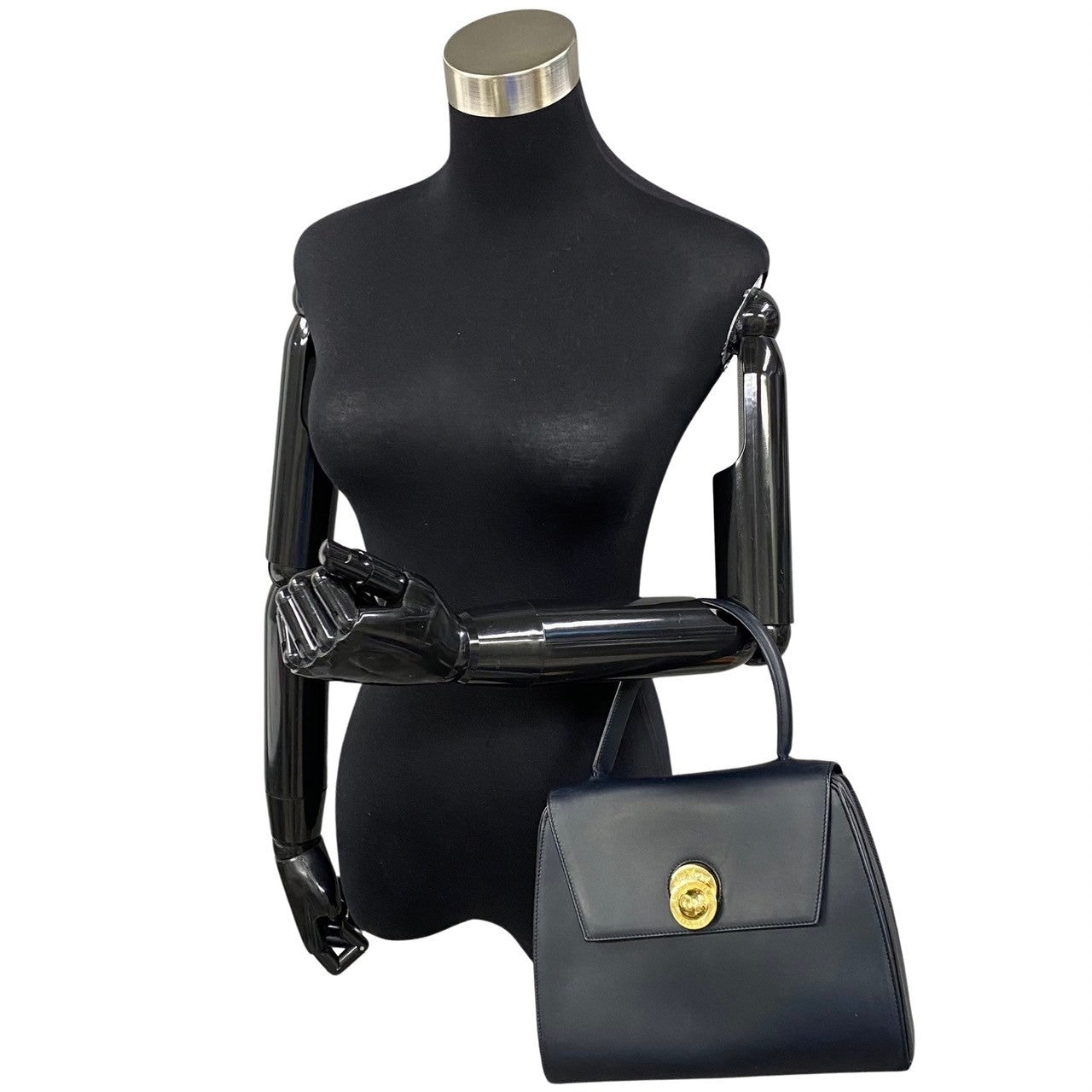 CELINE Handbag Calfskin Navy Star ball Women