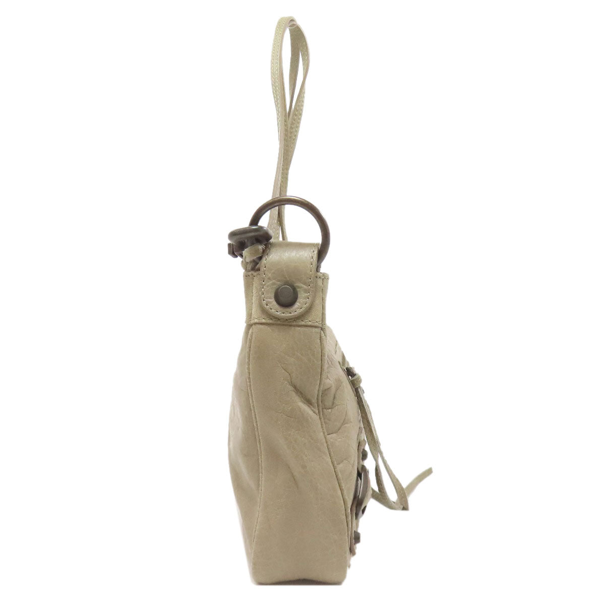 BALENCIAGA Shoulder Bag 242803 Calfskin gray The hip