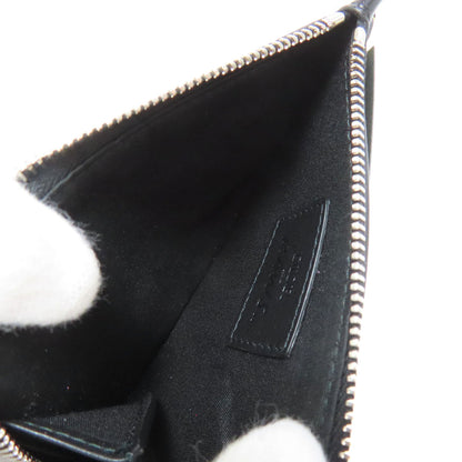 Christian Dior Coin case leather black BEE bee pattern Women