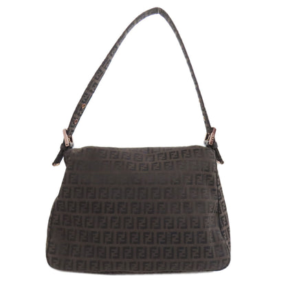 FENDI Handbag canvas Brown Zucca Pattern