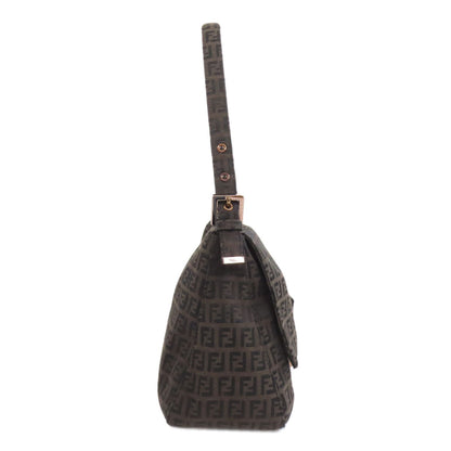 FENDI Handbag canvas Brown Zucca Pattern