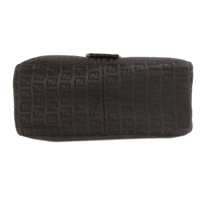 FENDI Handbag canvas Brown Zucca Pattern