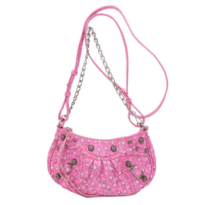BALENCIAGA Shoulder Bag 695814 Calfskin pink Luca Goal Mini 2WAY Women