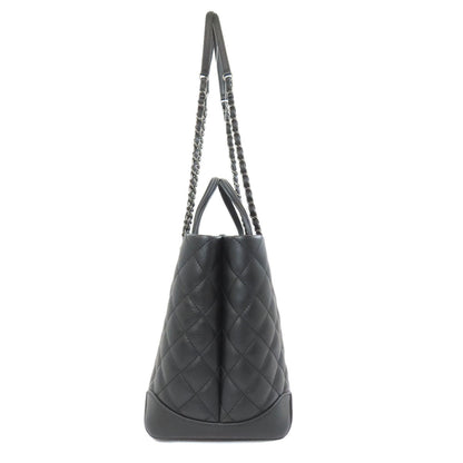 CHANEL Tote Bag lambskin black Matrasse 2WAY Women