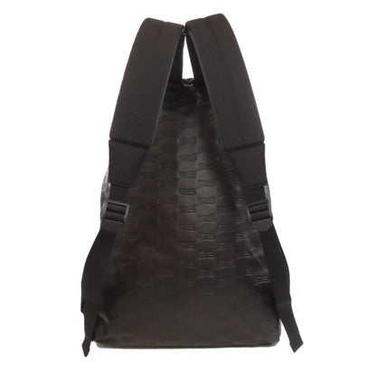 BALENCIAGA Backpack 713044 leather black BB Women