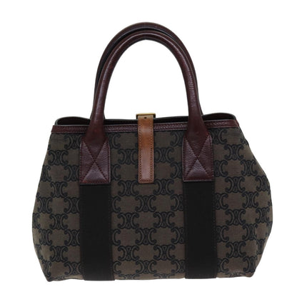 Luxury CELINE Triomphe Canvas Hand Bag Brown  75616