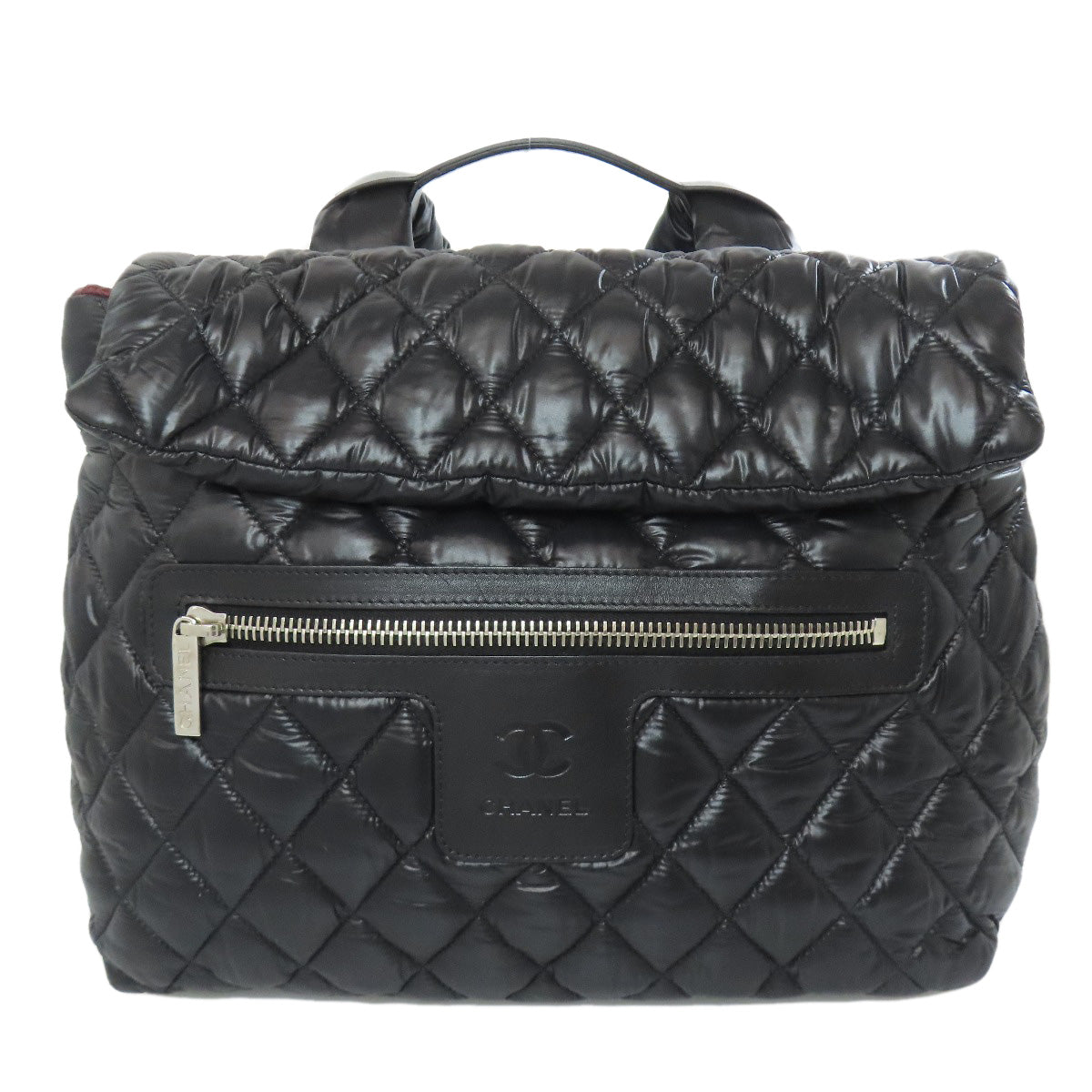 CHANEL Backpack Nylon black Cococoon
