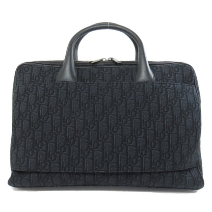 Christian Dior Business bag canvas black Trotter Pattern 2WAY