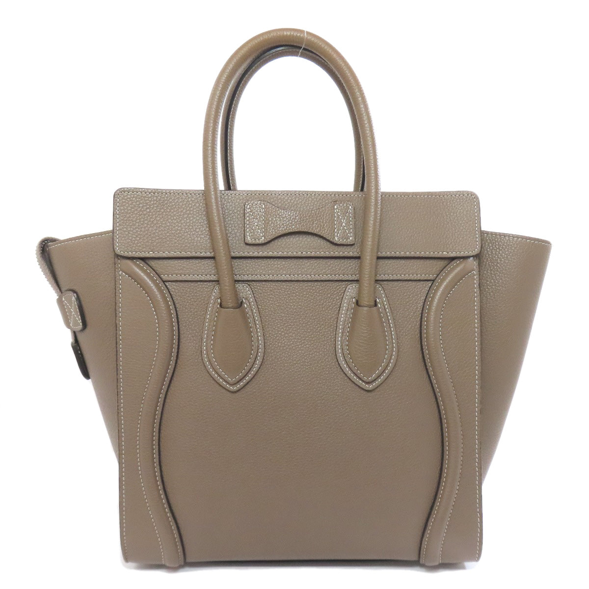 CELINE Tote Bag leather Brown Luggage micro