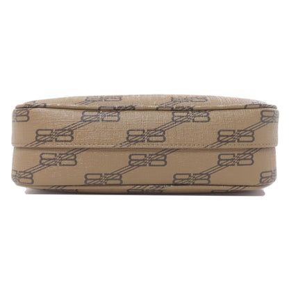 BALENCIAGA Shoulder Bag 702701 PVC Brown logo