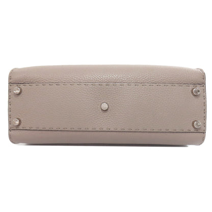 FENDI Handbag Calfskin beige Peekaboo Celeria 2WAY Women