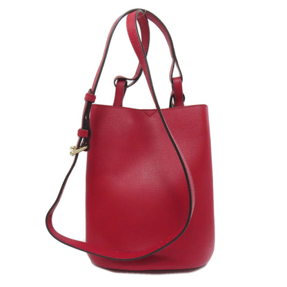 BURBERRY Shoulder Bag leather Red Long shoulder Women