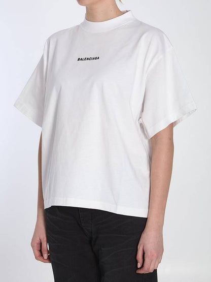 Luxury Balenciaga Trending 2025 Cropped logo t-shirt