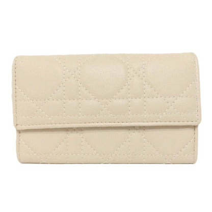 Christian Dior Key case Key holder  Calfskin white Canage