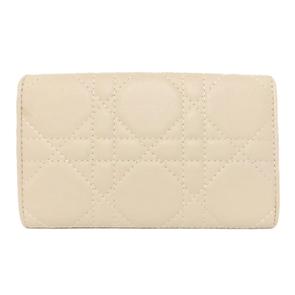 Christian Dior Key case Key holder  Calfskin white Canage