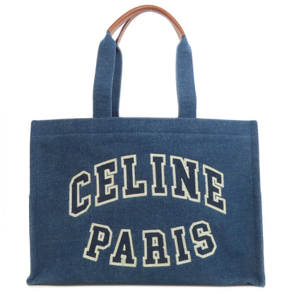 CELINE Tote Bag denim blue logo