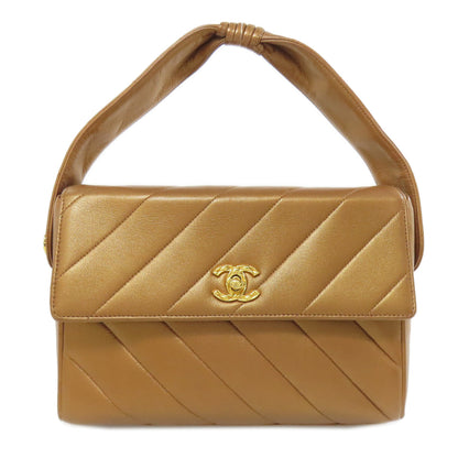 CHANEL Handbag Calfskin bronze COCO Mark