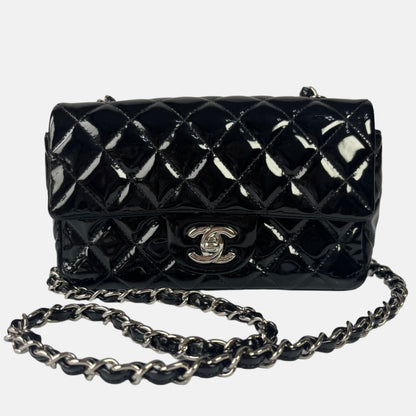 [NOT FOR SALE] Part 2/3 Chanel Classic Flap Rectangular Mini Black Patent Leather Silver Hardware, 2013-2014