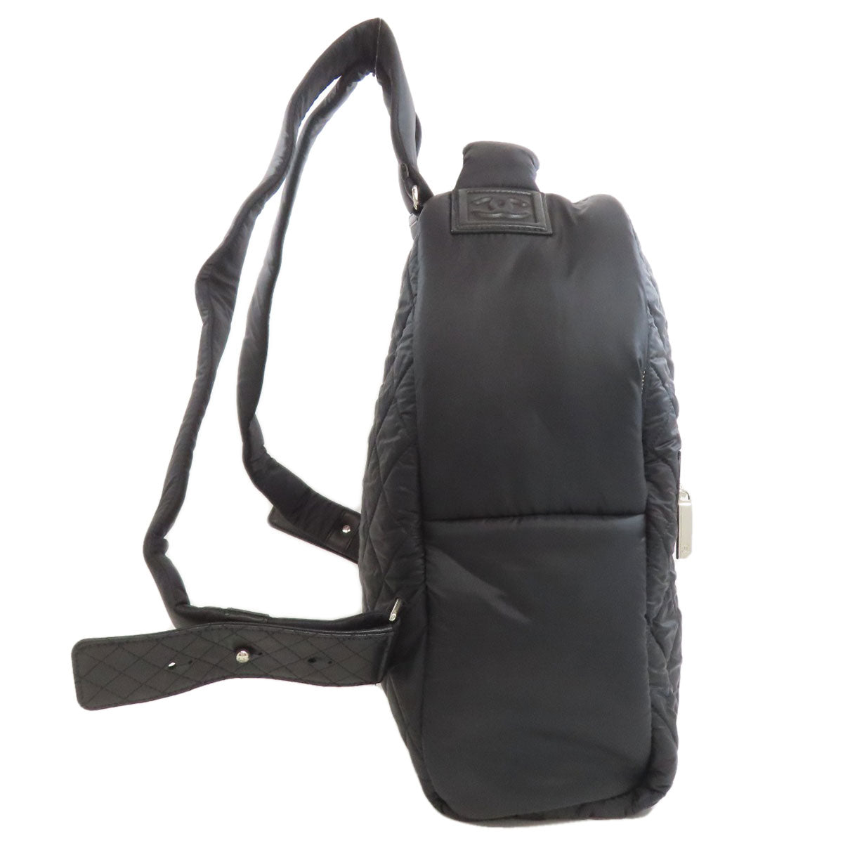 CHANEL Backpack Nylon black Cococoon SilverMetal
