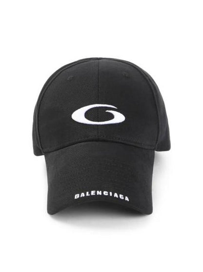 Luxury Balenciaga Trending 2025 Embroidered Icon Logo Ball Cap Black