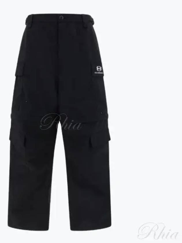 Luxury Balenciaga Trending 2025 Unity Sports Icon Cargo Straight Pants Black