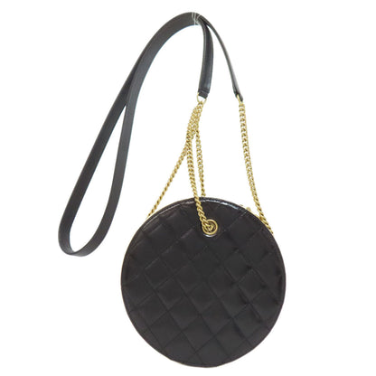 CHANEL Handbag Calfskin black COCO Mark Gold Metal 2WAY