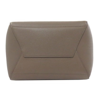 CELINE Tote Bag leather Brown Sangle Bucket