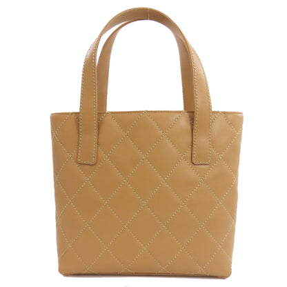 CHANEL Handbag A18126 Calfskin beige Wild Stitch Gold Metal