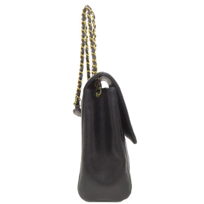 CHANEL Shoulder Bag Grained Calfskin Skin black Matelasse COCO Mark Gold Metal