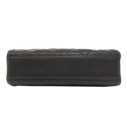 CHANEL Shoulder Bag Grained Calfskin Skin black Matelasse COCO Mark Gold Metal