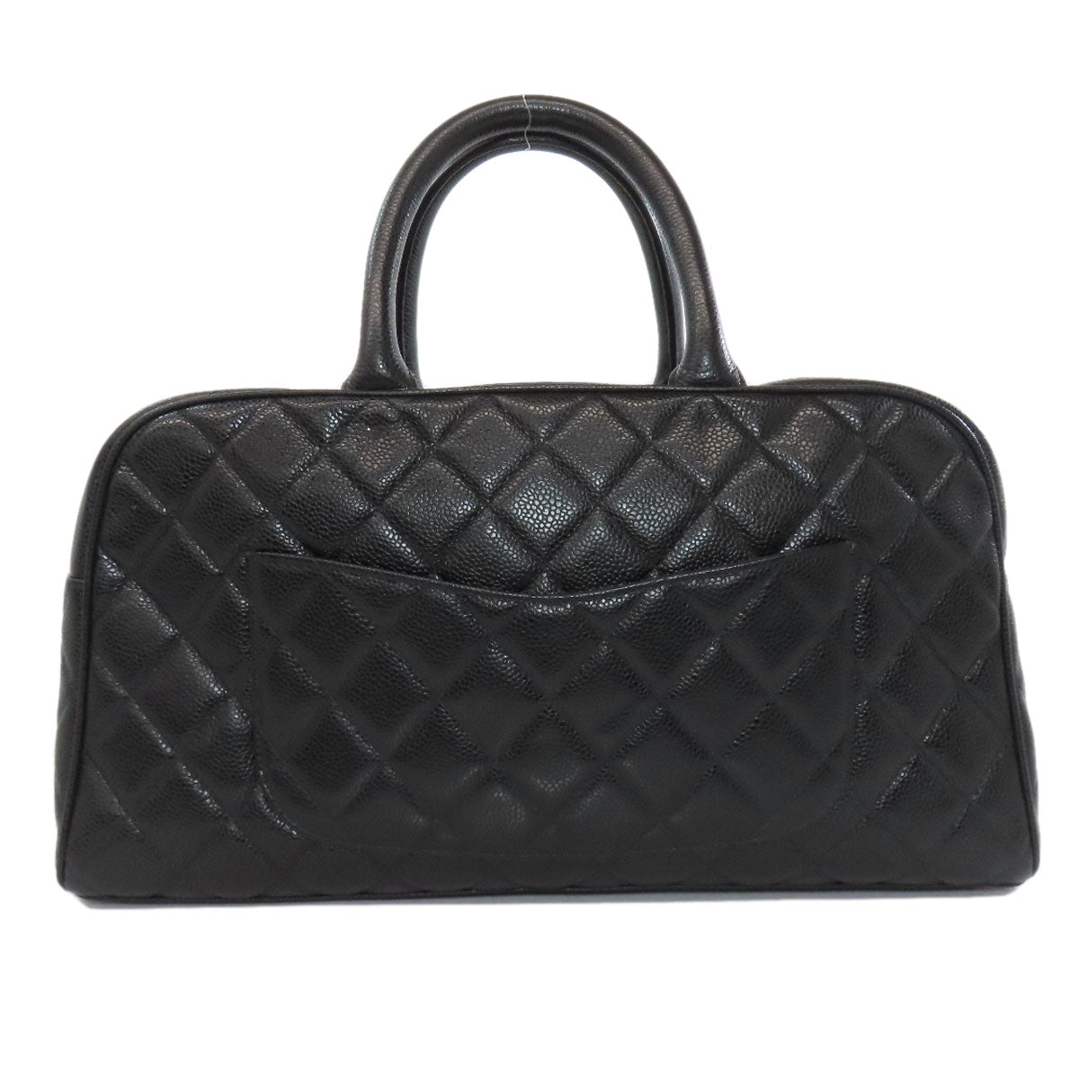 CHANEL Boston Duffel bag Grained Calfskin Skin black Matelasse COCO Mark Gold Metal