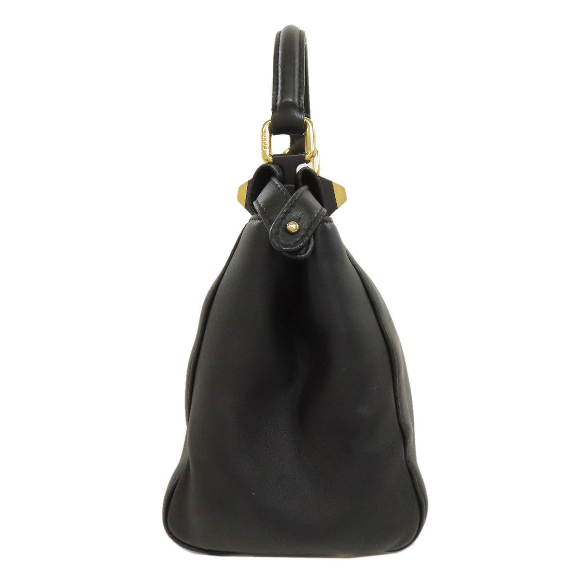 FENDI Handbag Calfskin black Peekaboo Mini Gold Edition 2-Way