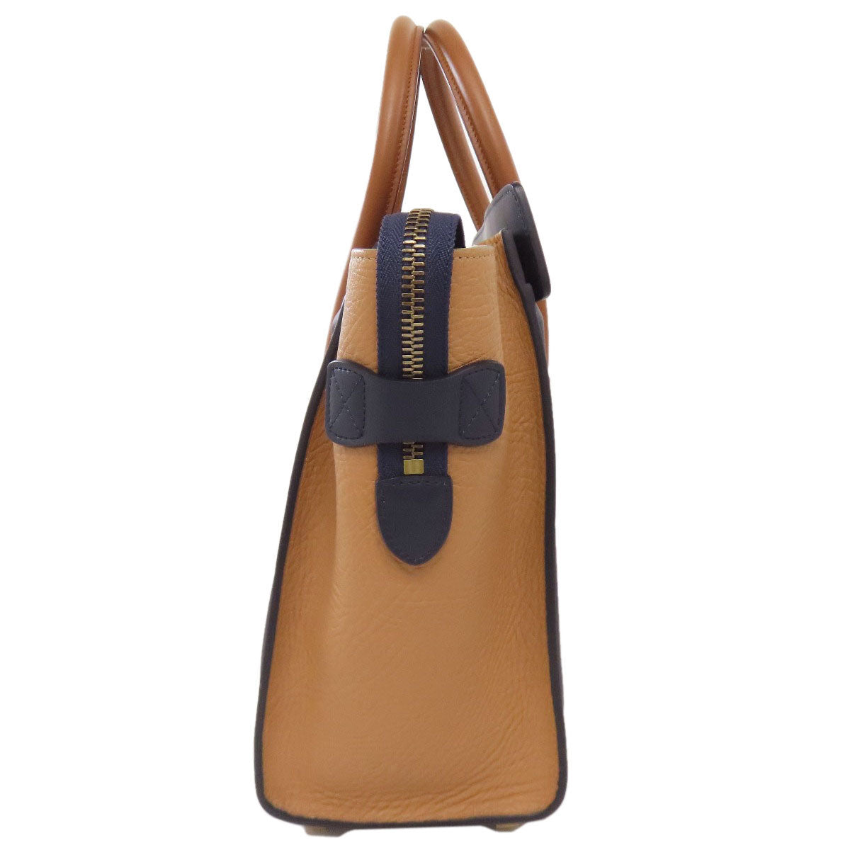 CELINE Tote Bag Calfskin Brown Luggage micro