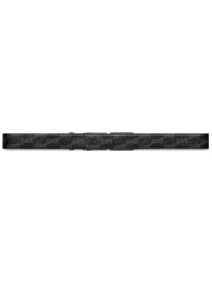 Luxury Balenciaga Trending 2025 BB Signature Monogram Canvas Leather Belt Black