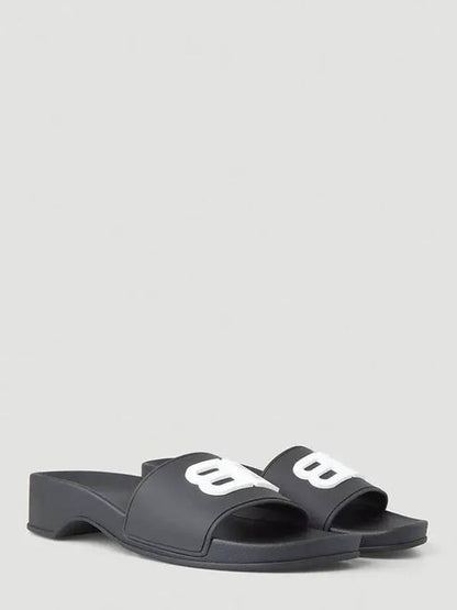 Luxury Balenciaga Trending 2025 Rubber Slippers Black