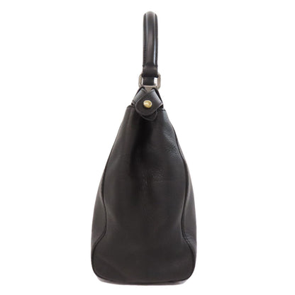 FENDI Handbag Calfskin black Peekaboo 2WAY