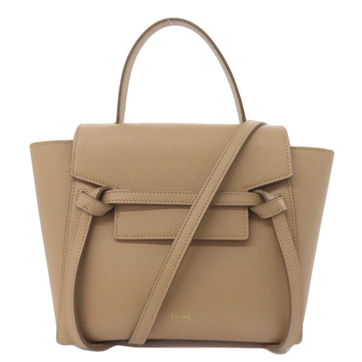 CELINE Handbag Calfskin beige Belt bag 2WAY
