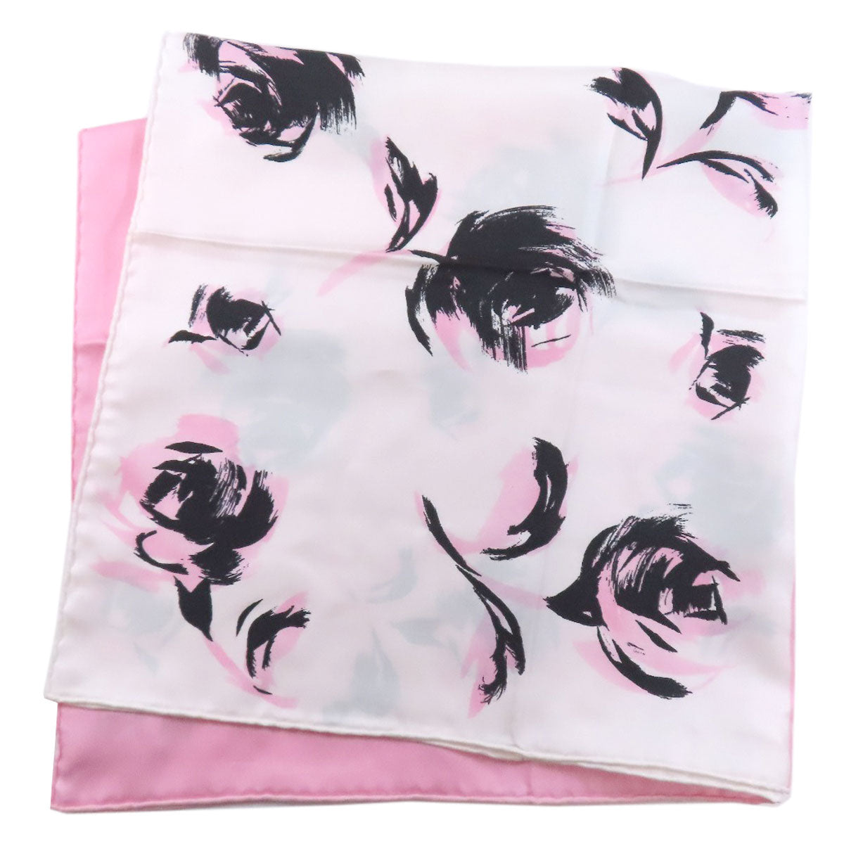 Christian Dior scarf silk pink flower pattern